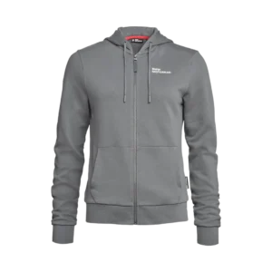 Sweat à capuche zippé BMW Make Life a Ride 2026 – Femme Gris
