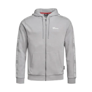 Sweat à capuche zippé BMW Motorrad 2026 – Homme Gris