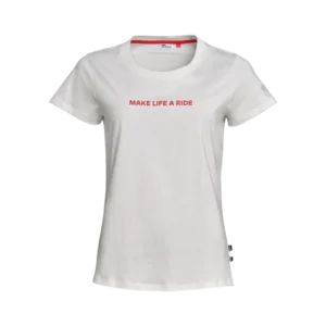 T-Shirt BMW Make Life a Ride 2026 – Femme Blanc