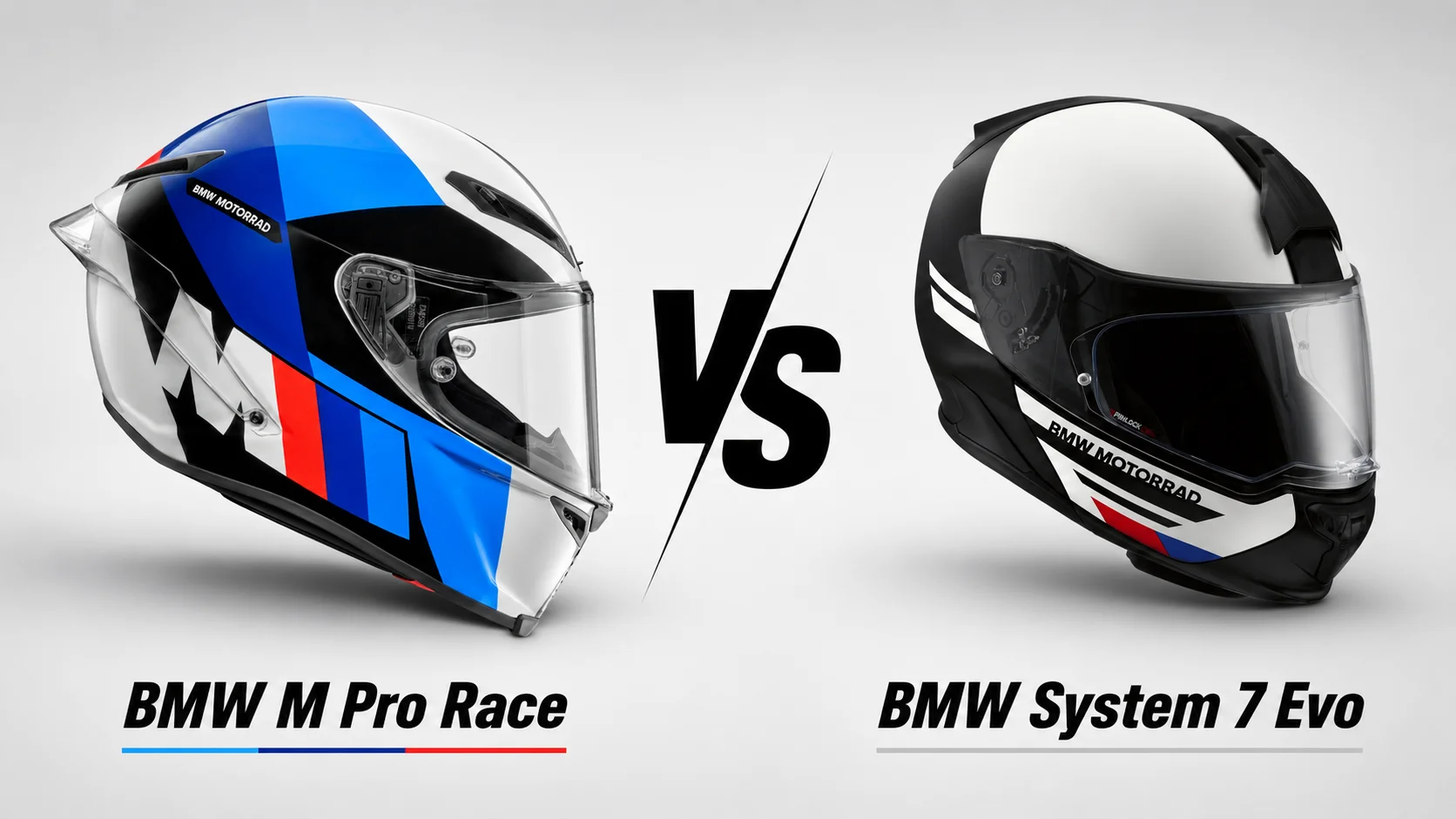 Casque intégral vs casque modulable BMW